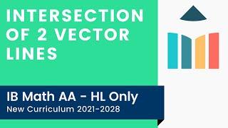 Intersection of 2 Vector Lines video thumbnail