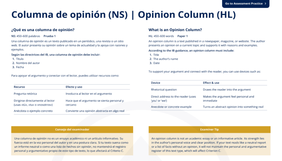 Columna de opinión
