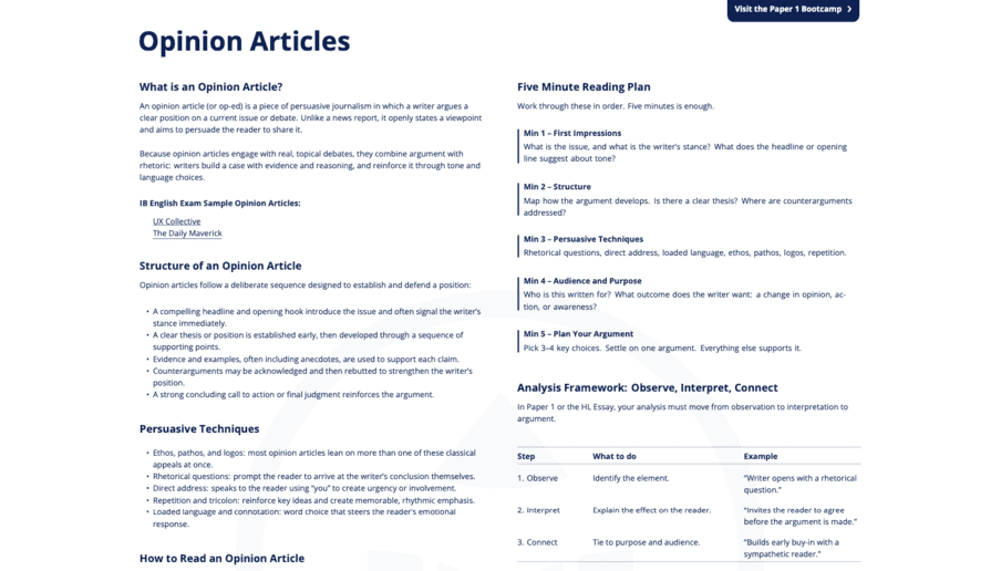 Opinion Articles